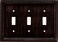 Liberty Hardware Brainerd 64408 Beaded Triple Switch Wall Plate Switch Plate Cover Venetian Bronze