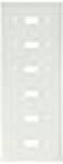 Leviton 6Gang Toggle Device Switch Wallplate Thermoplastic Nylon Device Mount 80736W White