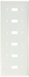 Leviton 6Gang Toggle Device Switch Wallplate Thermoplastic Nylon Device Mount 80736W White
