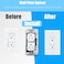 Hongmed 10 Pcs Outlet Spacers Metal Wall Plate Spacer for Electrical Outlets Flush Fit Device Leveling Plate for Receptacle Repair OutletExtender Shims for Fixing Protruding Switches Gaps