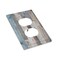 JIEXUTE 1 Gang Duplex Receptacle Outlet Cover Retro Rustic Vintage Barn Western Blue Grey Wood Plank Country Old Garage Style Electrical Wall Plate One Gang Dual Device Light Switch Faceplate Socket C
