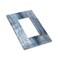 GSRLOD 1 Gang Single GFCIDecorator Rocker Outlet Light Switch Wall Plate Cover Modern Gallery Navy Indigo Blue Gray Abstract Grey Brush Art Paint Blue Grey Decorative One Device Electrical Faceplate D