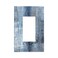 GSRLOD 1 Gang Single GFCIDecorator Rocker Outlet Light Switch Wall Plate Cover Modern Gallery Navy Indigo Blue Gray Abstract Grey Brush Art Paint Blue Grey Decorative One Device Electrical Faceplate D
