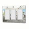 Alckerou 1 Pcs Mirror Light Switch Plates Wall Plates Decorative Electrical Outlet Cover Plates Acrylic Double Outlet Covers Mirror Switch Plates 3 Gang