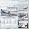 Alckerou 1 Pcs Mirror Light Switch Plates Wall Plates Decorative Electrical Outlet Cover Plates Acrylic Double Outlet Covers Mirror Switch Plates 3 Gang