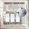 Alckerou 1 Pcs Mirror Light Switch Plates Wall Plates Decorative Electrical Outlet Cover Plates Acrylic Double Outlet Covers Mirror Switch Plates 3 Gang