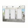 Alckerou 1 Pcs Mirror Light Switch Plates Wall Plates Decorative Electrical Outlet Cover Plates Acrylic Double Outlet Covers Mirror Switch Plates 3 Gang