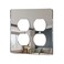 Alckerou 1 Pcs Mirror Outlet Covers Durable Light Switch Plates Acrylic Mirrored Double Gang Wall Plate Decorative Wall Outlet Cover Wall Plates For Electrical Outlets