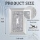 Gaocai 1 Pcs Shiny Rhinestones Imitation Wood Grain Wall Plate Toggle Light Switch Cover Decorative Durable Switch Covers Wall Plate Cover