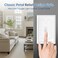 FANYINTY 10 Pack Classic Petal Relief Light Switch Cover Plate White Decorative Toggle Switch Plates for Home Decor 1 Gang MidSize 31W49H