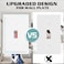 MLLIZH 1Gang Modern Edge Decorative Wall Plate Cover Switch Outlet Single Toggle Electrical Faceplate for Light Switches Smart Switch GFCI Dimmers Receptacle USB Outlet 4 Pack Single Toggle