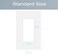COAPIN258 1Gang Screwless Decorator Wall Plate Cover Single Switch Outlet Electrical Faceplate for Light Switch Smart Switch Receptacle Dimmers USB Outlet GFCI Child Safe Cover Plate White 10Pack