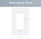 COAPIN258 1Gang Screwless Decorator Wall Plate Cover Single Switch Outlet Electrical Faceplate for Light Switch Smart Switch Receptacle Dimmers USB Outlet GFCI Child Safe Cover Plate White 10Pack