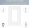 COAPIN258 1Gang Screwless Decorator Wall Plate Cover Single Switch Outlet Electrical Faceplate for Light Switch Smart Switch Receptacle Dimmers USB Outlet GFCI Child Safe Cover Plate White 10Pack