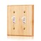 Pesatty 1PC Raw Wood Light Switch Cover Decorative Bamboo Wall Plate Quality Light Switch Plate Cover Duplex Toggle Outlet Plate Wall Plate Cover