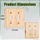 Pesatty 1PC Raw Wood Light Switch Cover Decorative Bamboo Wall Plate Quality Light Switch Plate Cover Duplex Toggle Outlet Plate Wall Plate Cover