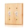 Pesatty 1PC Raw Wood Light Switch Cover Decorative Bamboo Wall Plate Quality Light Switch Plate Cover Duplex Toggle Outlet Plate Wall Plate Cover