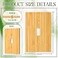 Pesatty 1PC Solid Wood Light Switch Plate 48 X 314 Light Switch Cover Quality Raw Switch Plate Single Toggle Wooden Decorative Wall Plate Bamboo
