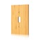 Pesatty 1PC Solid Wood Light Switch Plate 48 X 314 Light Switch Cover Quality Raw Switch Plate Single Toggle Wooden Decorative Wall Plate Bamboo