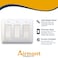 Airmont Products 2 Pack AP12073 White Metal Decorative Wall Plate Princess Style 3 Gang 5 x 64 Unbreakable Smooth White Painted Metal Impact Resistant Matching Screws Included