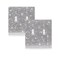 Suluor 2 PC Shiny Silver Rhinestones Wall Plate Cover Switch Plate Covers Cover Light Switch Cover Switch Cover Decorative Double Gang Toggle Outlet Covers Bling Switch Cover