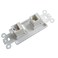 BOPLAT 2 Port CAT 6 Ethernet Decorator Insert Wall Plate Female to Female Double CAT6 RJ45 Keystone Jack Insert Faceplate for Decorator Wallplate