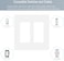 COAPIN258 2Gang Screwless Decora Wall Plate Cover Double Switch Outlet Electrical Faceplate for Light Switch Smart Switch Receptacle Dimmers USB Outlet GFCI Child Safe Cover Plate White 10Pack