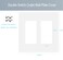 COAPIN258 2Gang Screwless Decorator Wall Plate Cover Double Switch Outlet Electrical Faceplate for Light Switch Smart Switch Receptacle Dimmers USB Outlet GFCI Child Safe Cover Plate White 4Pack