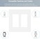 COAPIN258 2Gang Screwless Decorator Wall Plate Cover Double Switch Outlet Electrical Faceplate for Light Switch Smart Switch Receptacle Dimmers USB Outlet GFCI Child Safe Cover Plate White 4Pack