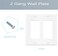 COAPIN258 2Gang Switch Outlet Wall Plate Cover Double Decorator Electrical Faceplate for Light Switch Receptacle Dimmers USB Outlet GFCI White 4Pack