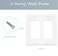 COAPIN258 2Gang Switch Outlet Wall Plate Cover Double Decorator Electrical Faceplate for Light Switch Receptacle Dimmers USB Outlet GFCI White 4Pack