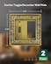 treewell 2Pack Combo ToggleDecorator Light Switch Cover Plate Paisley Pattern Decorative Wall Outlet Cover Plate Antique Brass Electrical Outlet Covers Metal Wall Switch Plates and Outlet Covers