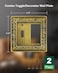 treewell 2Pack Combo ToggleDecorator Light Switch Cover Plate Paisley Pattern Decorative Wall Outlet Cover Plate Antique Brass Electrical Outlet Covers Metal Wall Switch Plates and Outlet Covers