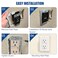 YullSorom 30PCS Wall Plate SpacerMetal Flush Fit Device Leveling Plates Outlet Shim for Fixing Walls Electrical Outlet Electrical Boxes Silver