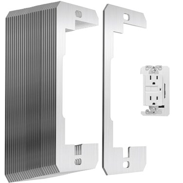 YullSorom 30PCS Wall Plate SpacerMetal Flush Fit Device Leveling Plates Outlet Shim for Fixing Walls Electrical Outlet Electrical Boxes Silver