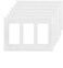 COAPIN258 3Gang Switch Outlet Wall Plate Cover Decorator Electrical Faceplate for Light Switche Smart Switch Receptacle Dimmers USB Outlet GFCI White 6Pack