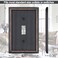 Dyekou 4 Pack Oil Rubbed Bronze Light Switch Cover Decorative Wall Plate for Single Toggle Light Solid Zinc Alloy Switch Plates and Outlet Covers 1Gang Wall Plates