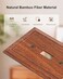 treewell 4Pack Single Toggle Light Switch Cover Plate Durable Natural Bamboo Fiber Decorative Switch Plate Covers Wood Grain 1 Gang Wall Plate Corrosion Resistant