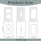 Tondiamo 50 Pack Outlet Wall Plate Insulation Gasket Weatherproof Wall Gasket Replacement EVA Insulation Foam Gasket Sealer Outlet Pads Insulated Covers Plug Sealer Light Switch Socket