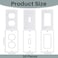 Tondiamo 50 Pack Outlet Wall Plate Insulation Gasket Weatherproof Wall Gasket Replacement EVA Insulation Foam Gasket Sealer Outlet Pads Insulated Covers Plug Sealer Light Switch Socket
