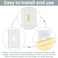 Tondiamo 50 Pack Outlet Wall Plate Insulation Gasket Weatherproof Wall Gasket Replacement EVA Insulation Foam Gasket Sealer Outlet Pads Insulated Covers Plug Sealer Light Switch Socket