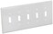 Cooper Wiring 5g Toggle Plate White