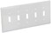 Cooper Wiring 5g Toggle Plate White