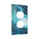 Wpshijia Abstract Blue Marble Fake Stone Texture Liquid Paint Gold 1 Gang Outlet Plate Covers Decorative Single Duplex Light Switch Cover Electrical Wall Plate Receptacle Switchplate Decorate Plug Cov