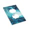 Wpshijia Abstract Blue Marble Fake Stone Texture Liquid Paint Gold 1 Gang Outlet Plate Covers Decorative Single Duplex Light Switch Cover Electrical Wall Plate Receptacle Switchplate Decorate Plug Cov