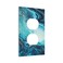 Wpshijia Abstract Blue Marble Fake Stone Texture Liquid Paint Gold 1 Gang Outlet Plate Covers Decorative Single Duplex Light Switch Cover Electrical Wall Plate Receptacle Switchplate Decorate Plug Cov