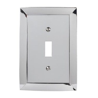 AMERELLE Amerelle 61TCH Studio Wallplate 1 Toggle Cast Metal Polished Chrome 1Pack