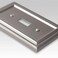 AMERELLE Amerelle Continental Duplex Outlet Cast Metal Wallplate in Satin Nickel