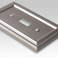 AMERELLE Amerelle Continental Duplex Outlet Cast Metal Wallplate in Satin Nickel
