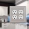 AMERELLE Amerelle Continental Duplex Outlet Cast Metal Wallplate in Satin Nickel